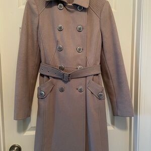 Kenneth Cole Stylish Belted Double-Breasted Coat